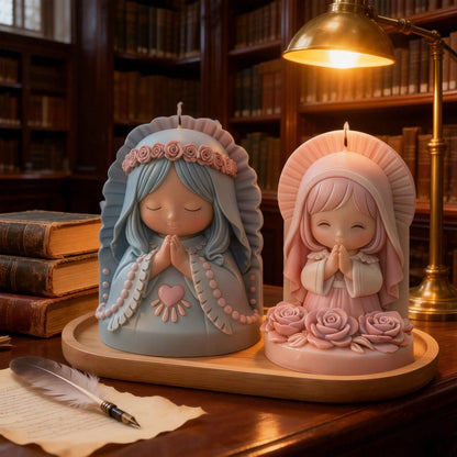 Praying Angel Silicone Mold- "Sacred Blessing" DIY Candle, Resin, Soap Making Mold, Easy Demold