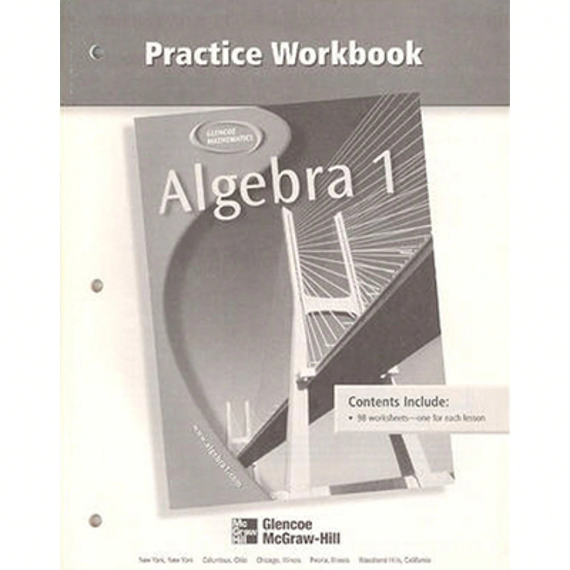 Pre-Owned Algebra 1 Practice Workbook (Paperback) By McGraw-Hill