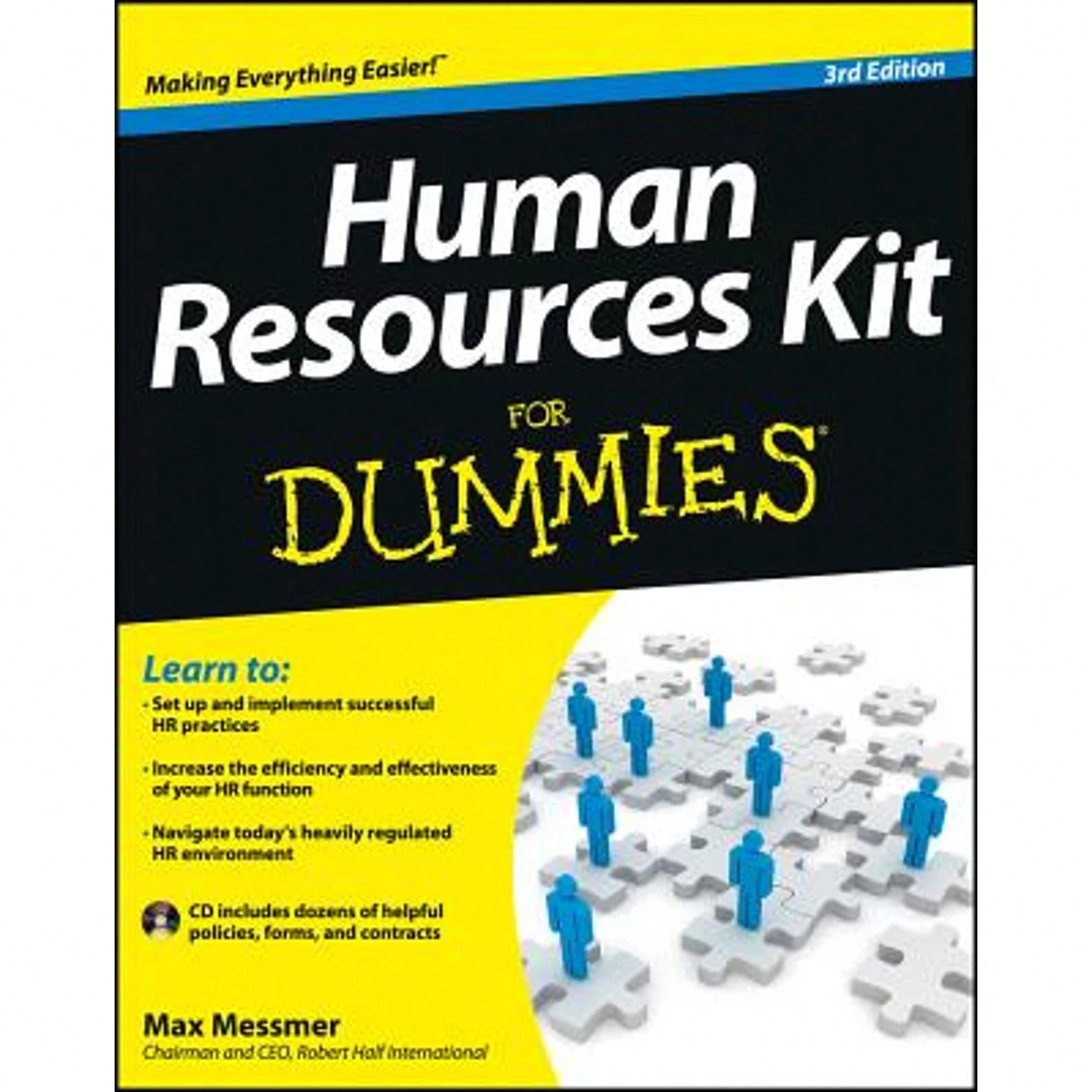 Pre-Owned Human Resources Kit For Dummies, 3rd Edition (Paperback) By Max Messmer