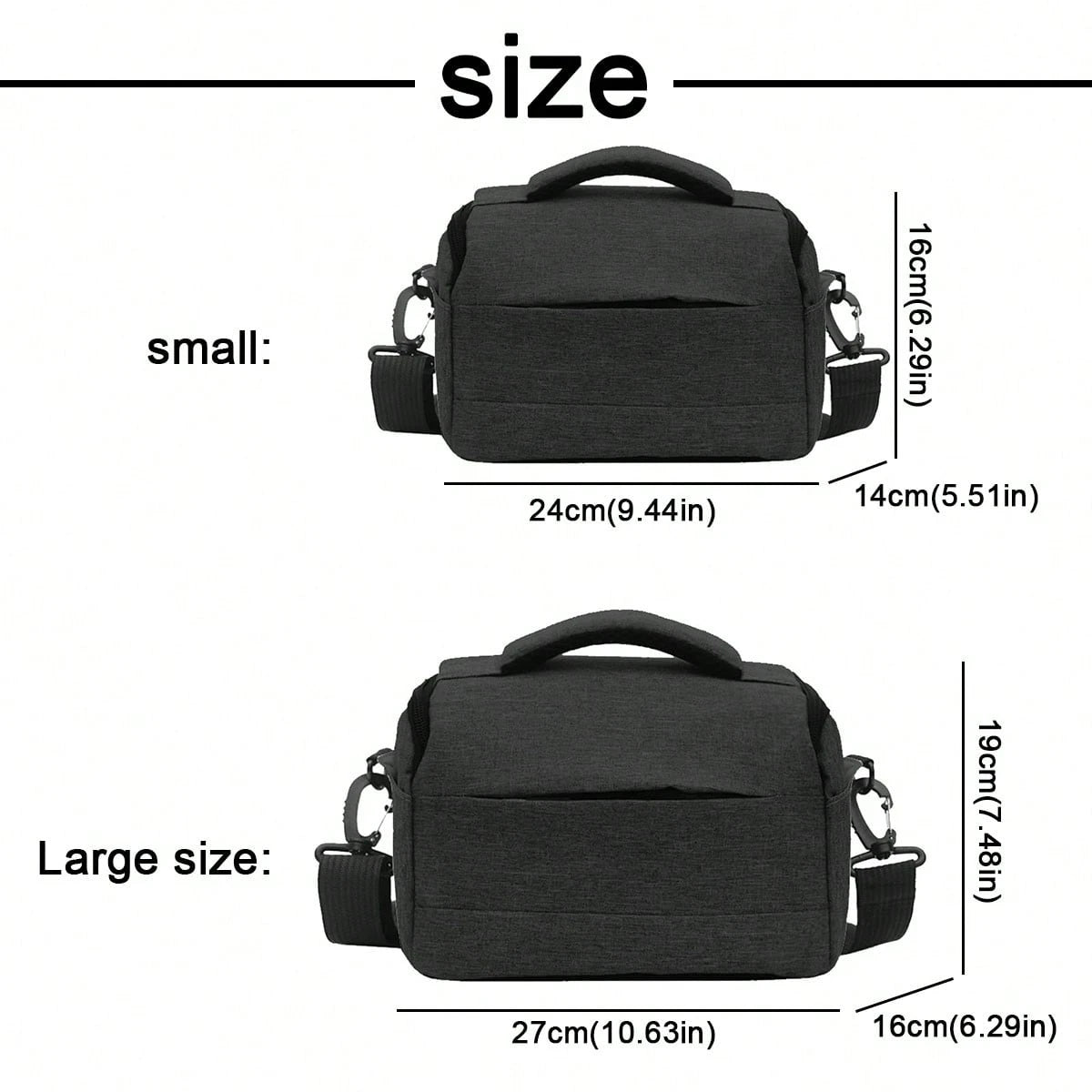 [Quick Local Shipping In The United States]1pc Black DSLR Camera Bag Handbags Nylon Shoulder Bag Camera Case Portable For Nikon Canon DSLR Camera/Waterproof DSLR Camera Bag For Canon(EOS R R10 R7 R6 R