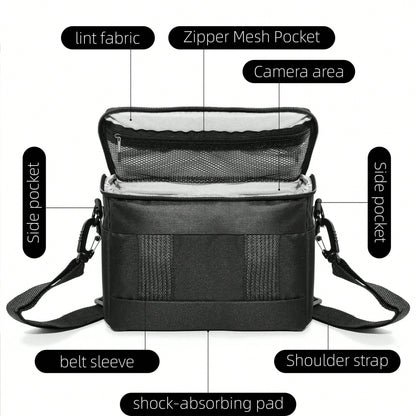 [Quick Local Shipping In The United States]1pc Black DSLR Camera Bag Handbags Nylon Shoulder Bag Camera Case Portable For Nikon Canon DSLR Camera/Waterproof DSLR Camera Bag For Canon(EOS R R10 R7 R6 R