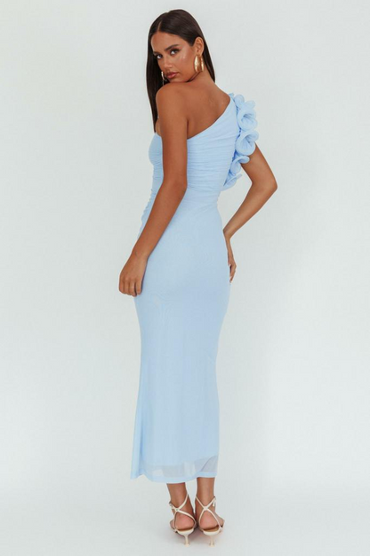 Rain Midi Dress - Baby Blue - SHOPJAUS - JAUS