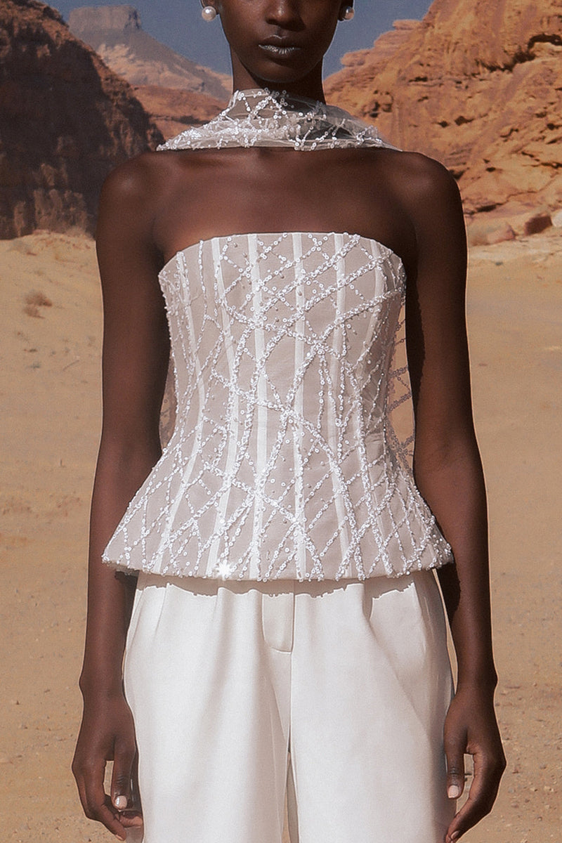 Raina Top - White - SHOPJAUS - JAUS