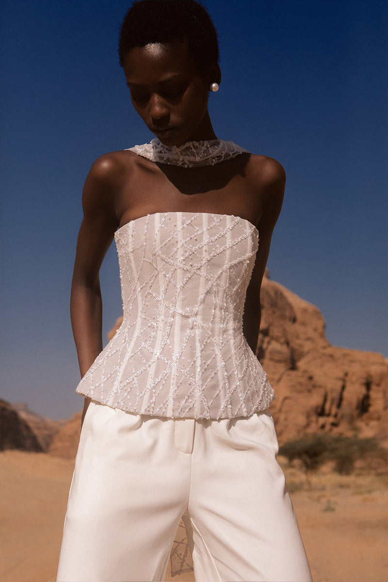 Raina Top - White - SHOPJAUS - JAUS