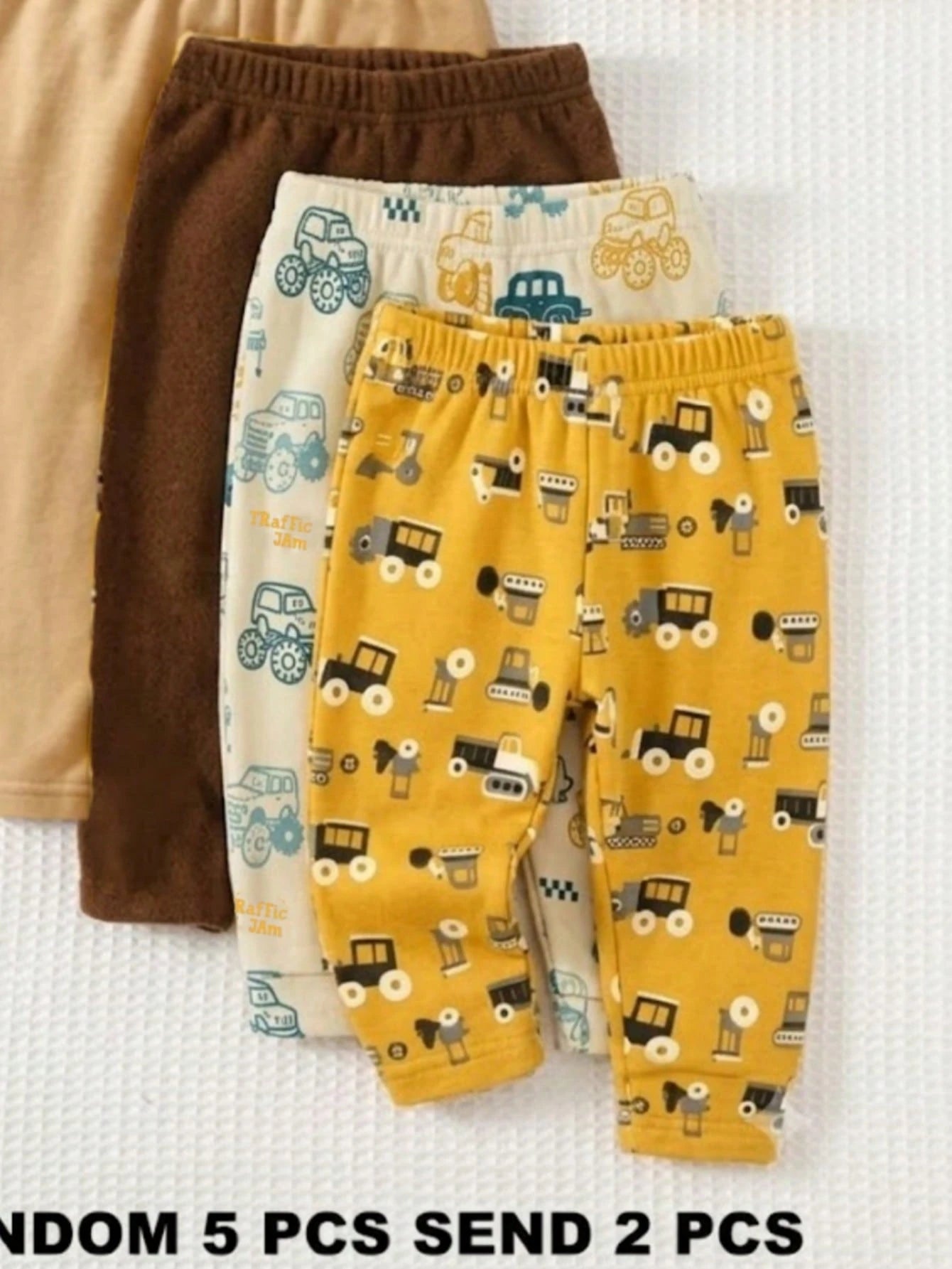 Randomly Ships 2 Of 5, New Cute Clothing Comfortable Simple Soft Casual Cartoon Print, Cute Boys Pants Daily Wear, Boys Favorite Pattern Gift