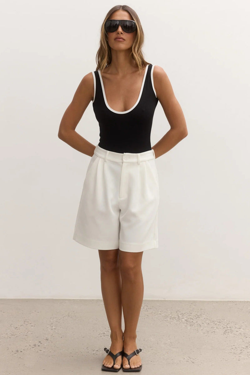 Reina Bodysuit - Black/White