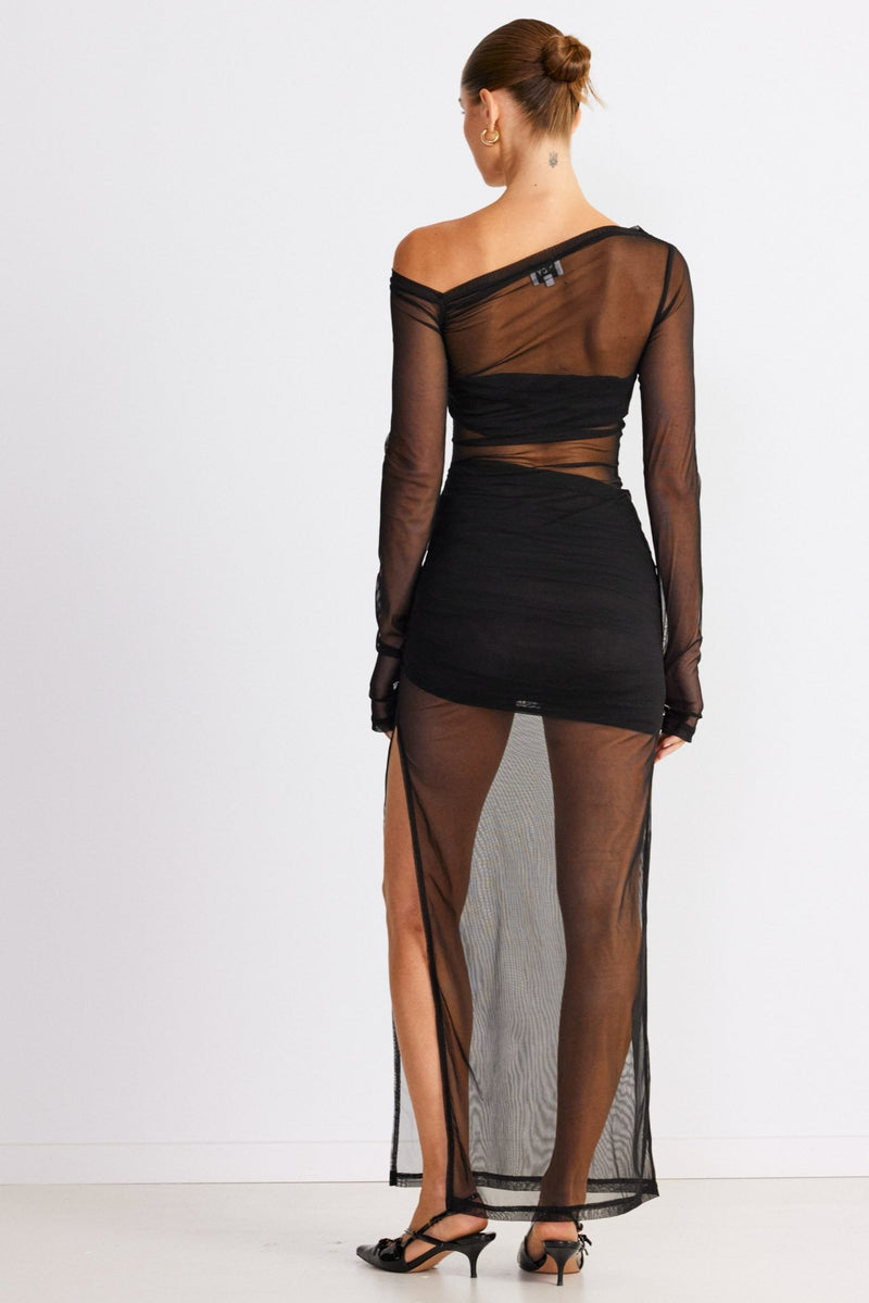 Reine Maxi Dress - Black - SHOPJAUS - JAUS