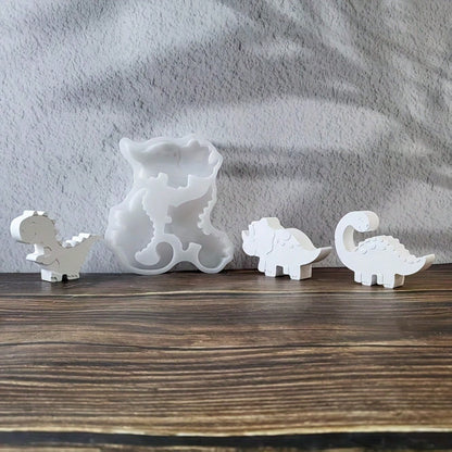 Resin Silicone Dinosaur 3D Decorative Mold, DIY Candle Silicone Mold, Plaster Decorative Silicone Mold, Home Decor Epoxy Resin Mold
