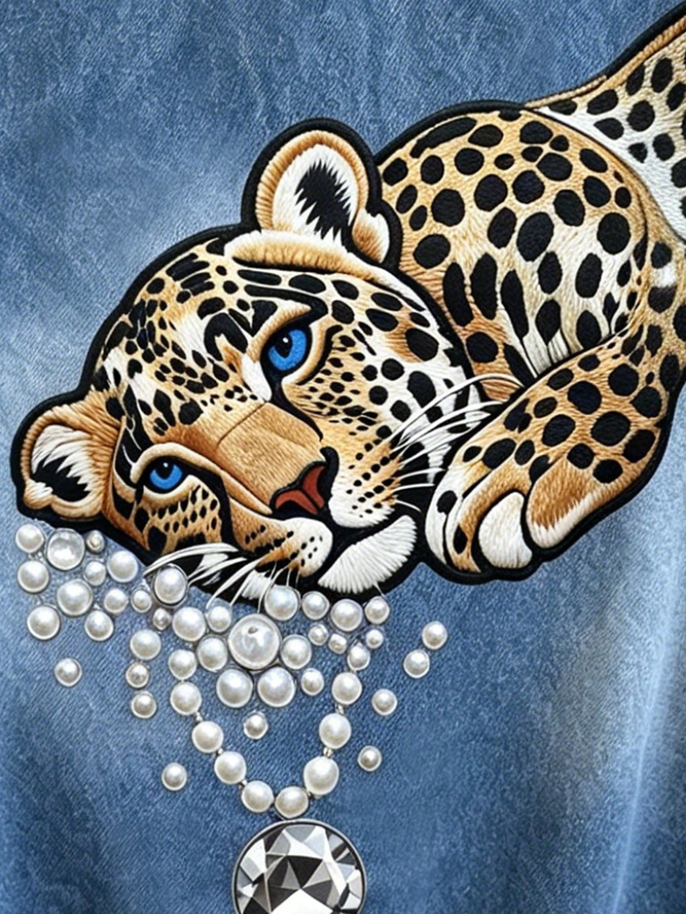 Resyla Plus Size Digital Print Leopard Print T-Shirt Street Style Casual Top