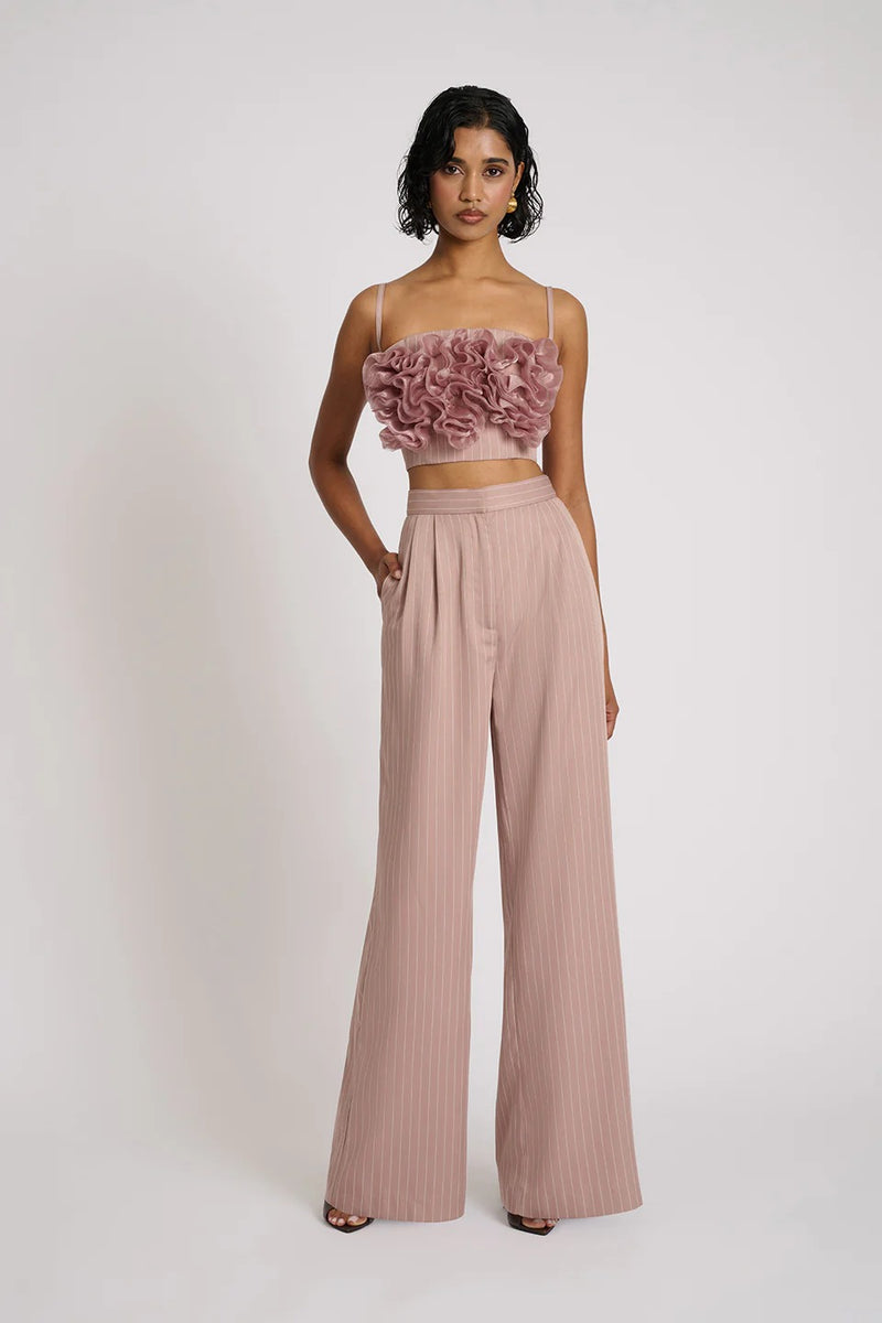 Reyna Pants - Blush Pinstripe