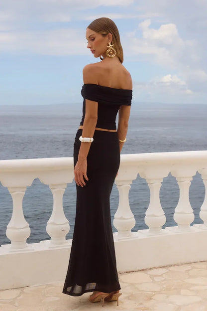 Rikki Maxi Skirt - Black