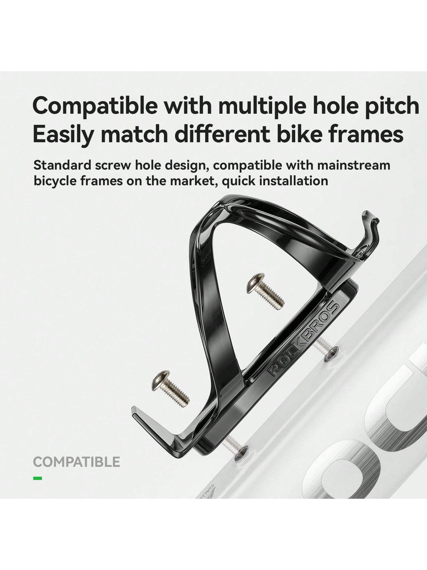 ROCKBROS 1pc Bicycle PC Plastic Water Bottle Cage- High-Resilience PC, Stable, Durable & Lightweight For Riding Nine Colours To Choose From