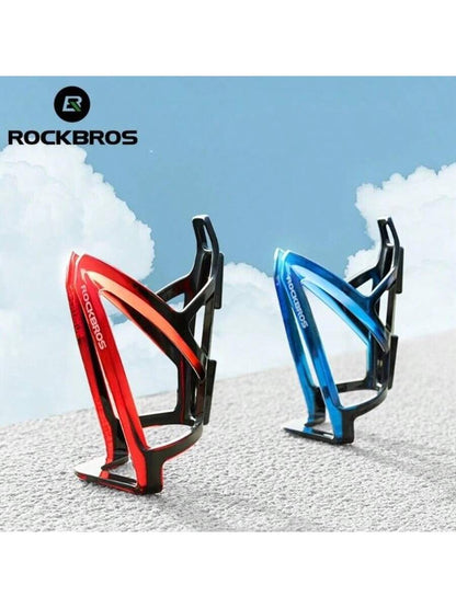ROCKBROS 1PC Bicycle Water Bottle Cage, Gradient-Coloured Mountain Bike Water Bottle Cage, Lightweight Plastic Water Bottle Holder,Bicycle Accessories