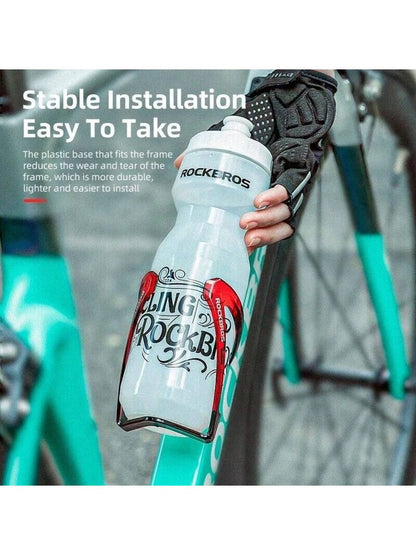 ROCKBROS 1PC Bicycle Water Bottle Cage, Gradient-Coloured Mountain Bike Water Bottle Cage, Lightweight Plastic Water Bottle Holder,Bicycle Accessories