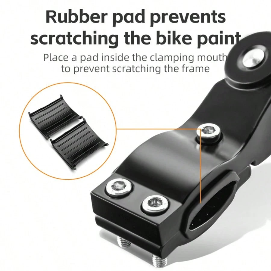ROCKBROS 1pc Durable Aluminium Alloy Bicycle Kickstand, High Strength Durable Bike Stand, Non-Slip Design, Easy To Install Universal Fit For Mountain Bikes, Road Bikes & Folding Bikes, Bicycle Accesso