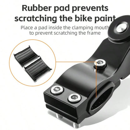 ROCKBROS 1pc Durable Aluminium Alloy Bicycle Kickstand, High Strength Durable Bike Stand, Non-Slip Design, Easy To Install Universal Fit For Mountain Bikes, Road Bikes & Folding Bikes, Bicycle Accesso