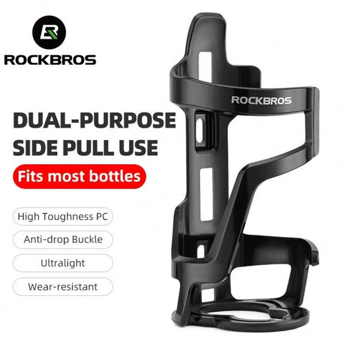 ROCKBROS 1pc Water Bottle Cage Bike Bottle Holder Universal Stable Lightweight Bicycle Bike Water Bottle Cage Drink Cup Holder Rack Cycling Accessory