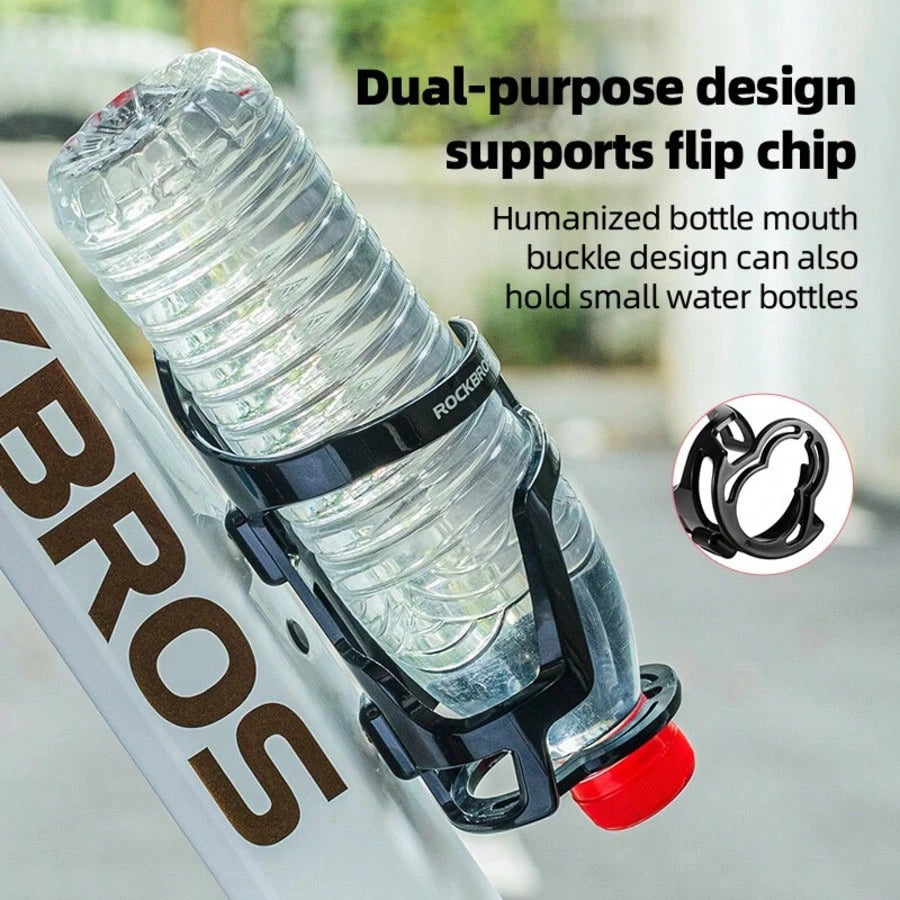 ROCKBROS 1pc Water Bottle Cage Bike Bottle Holder Universal Stable Lightweight Bicycle Bike Water Bottle Cage Drink Cup Holder Rack Cycling Accessory