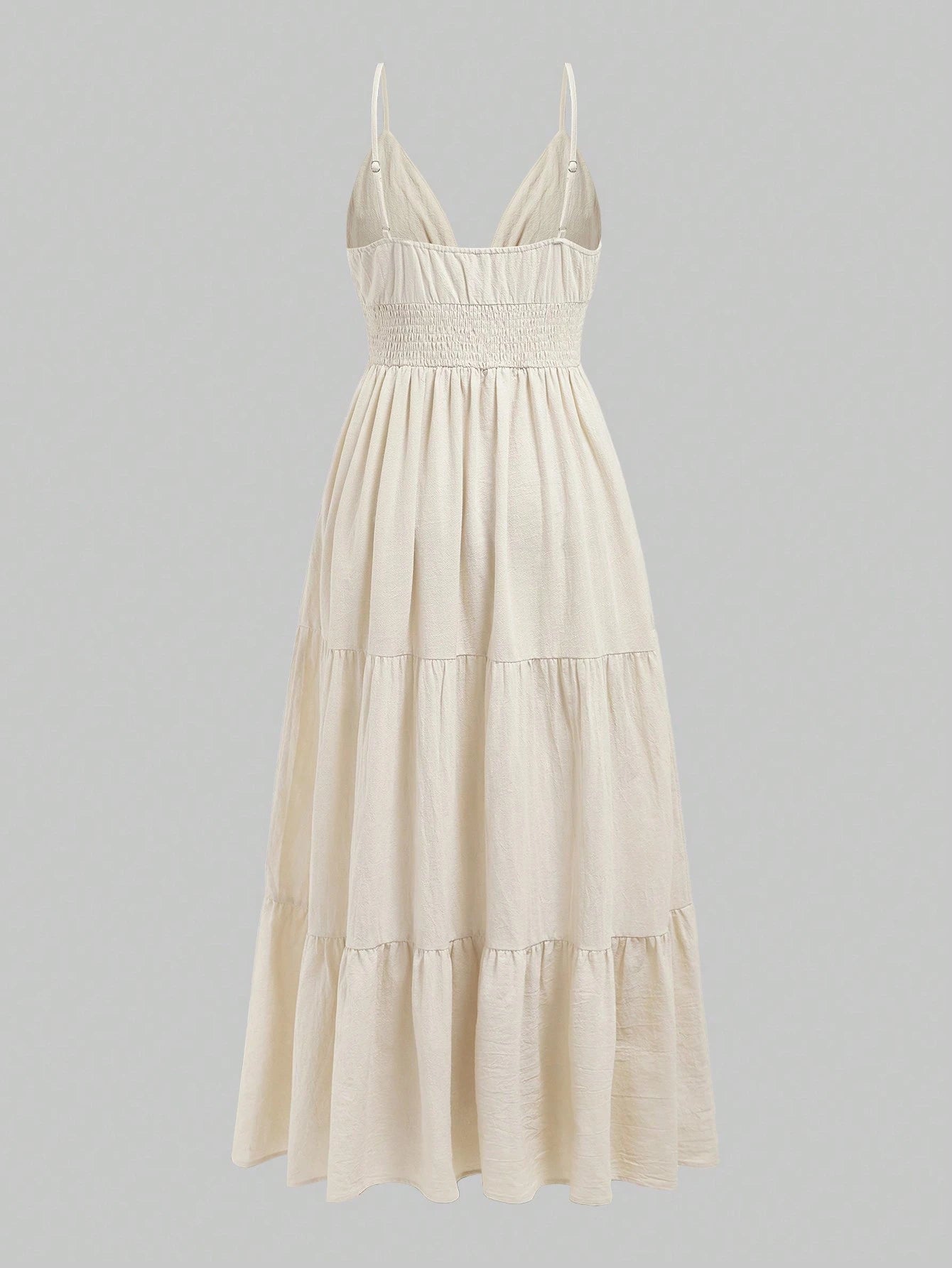 ROMWE Fairycore Women's Renaissance Casual Holiday Star Embroidery Spaghetti Strap A-Line Dress