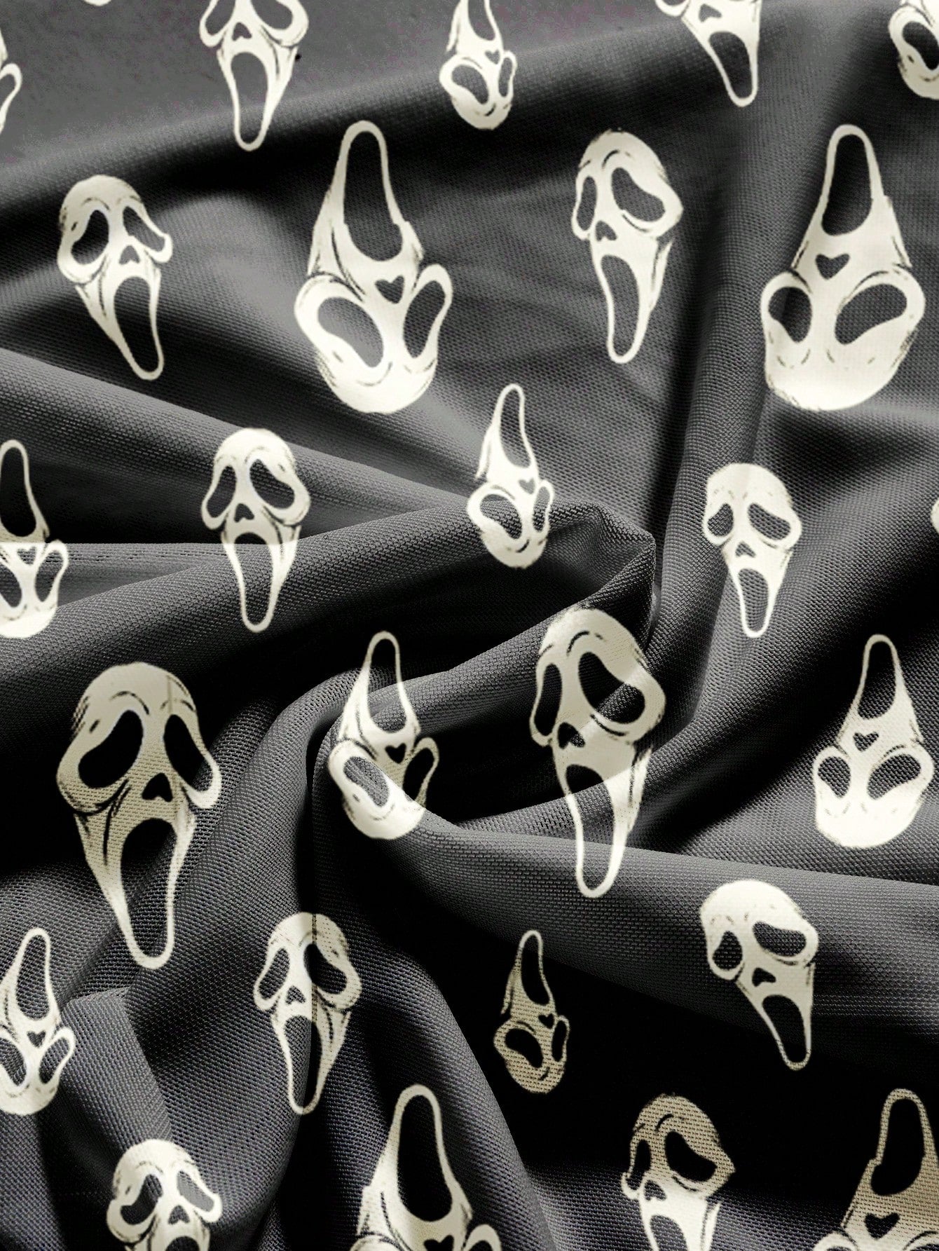 ROMWE Gothic Mystery Box Spooky Mask Sexy Plus Size Open Front Top For Women Fall