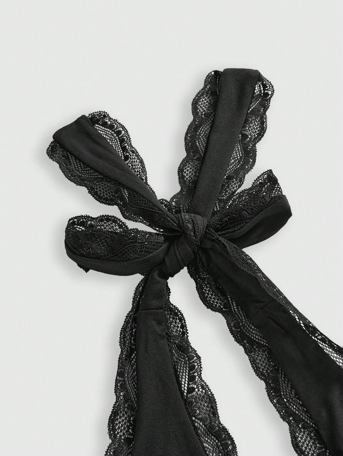 ROMWE Grunge Punk Spring|Summer Carnival Party Casual Black Plus Size Women Lace Trim Backless Halter Top