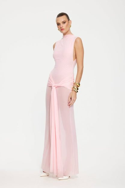 Roza Maxi Dress - Petal Pink