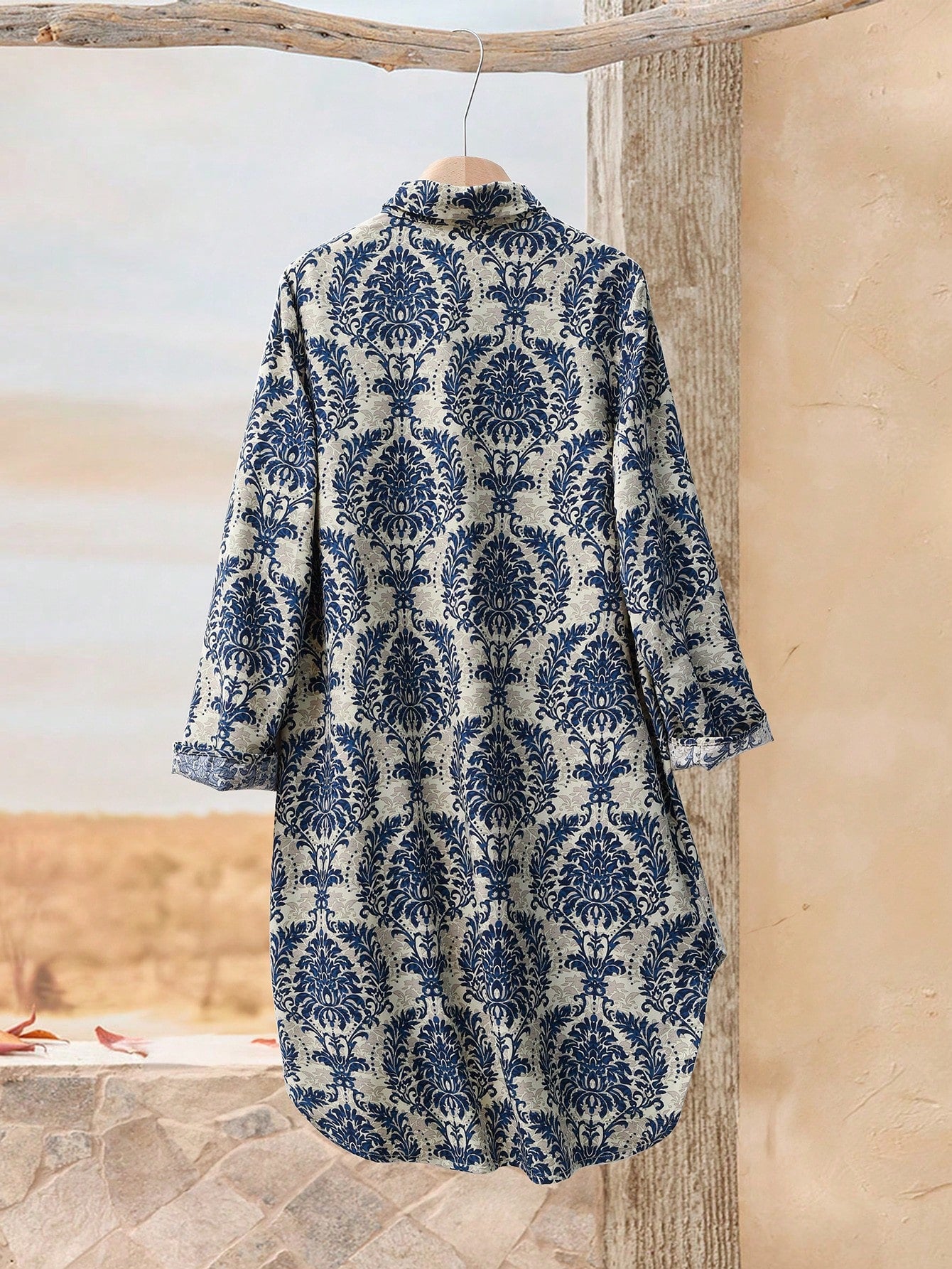 Rusticease Vintage Casual Clothes Women Women's Midi Dress,Autumn Dresses For Women Vacation Beige