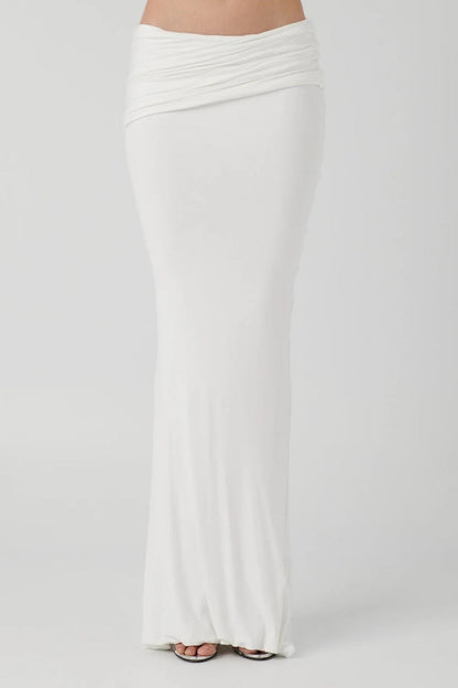 Samira Maxi Skirt - Vanilla - SHOPJAUS - JAUS