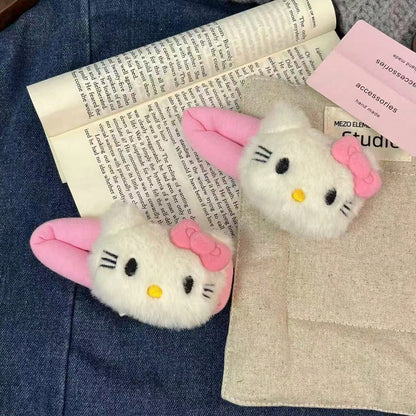 Sanrio Hello Kitty Cute Pink Hair Clip,Colorful Kitty Hair Hairpin,Sweet Princess Hairpin Grip, Women Large Girl Clip,Cartoon Bangs Clip,Cute Cat Hair Clips, Side Clips For Bangs, Suitable For Women G
