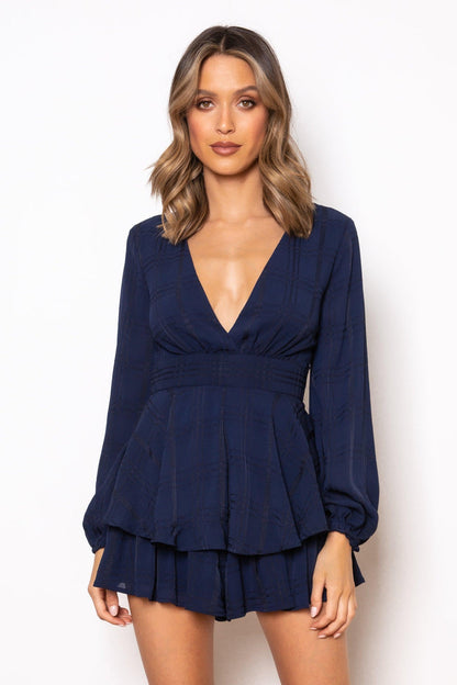 Santa Rosa Romper - Navy - JAUS