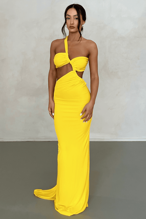 Sari Gown - Yellow - JAUS