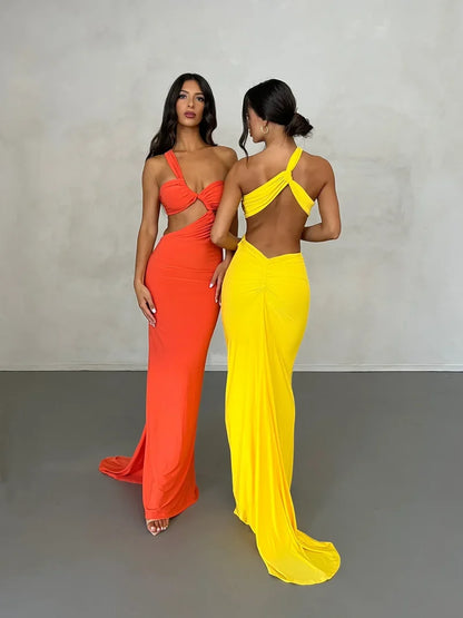 Sari Gown - Yellow - JAUS