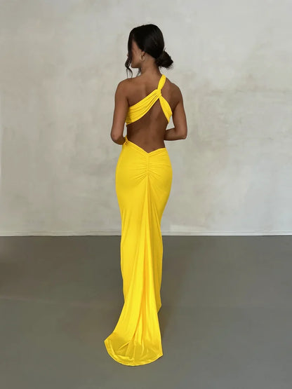 Sari Gown - Yellow - JAUS