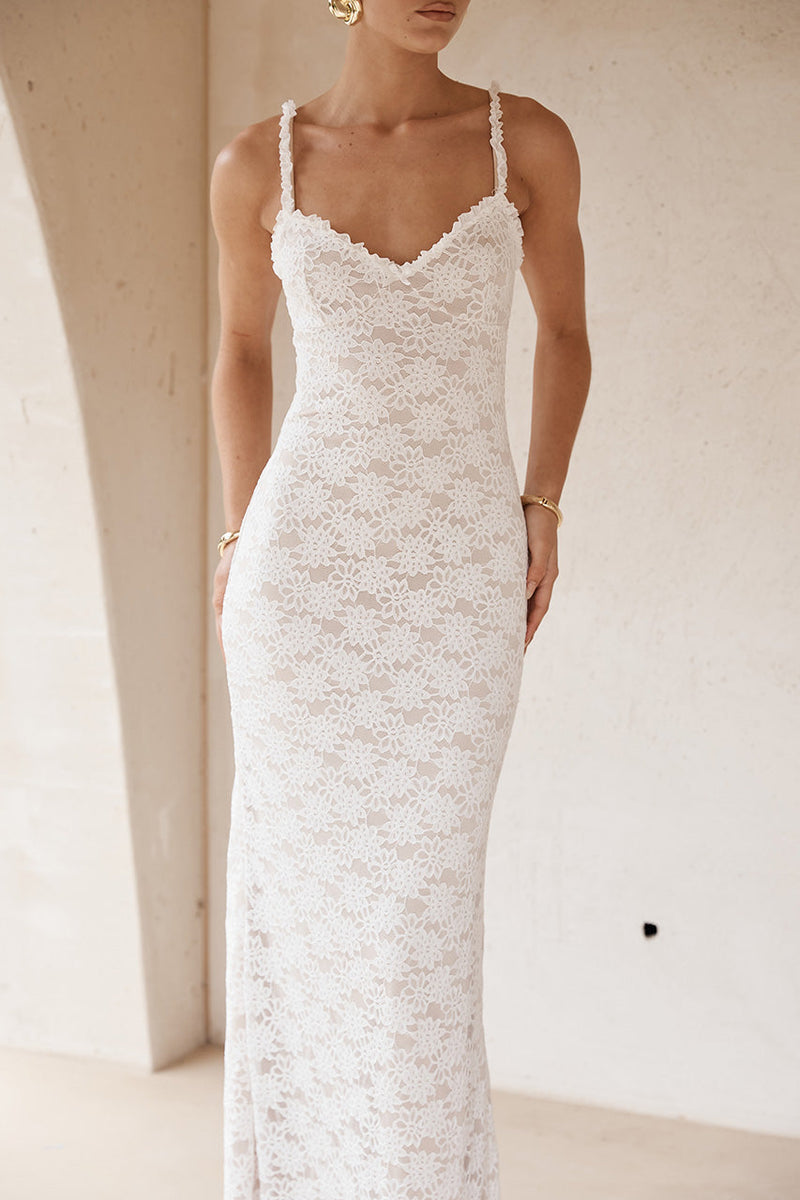 Sarta Maxi Dress - White - SHOPJAUS - JAUS