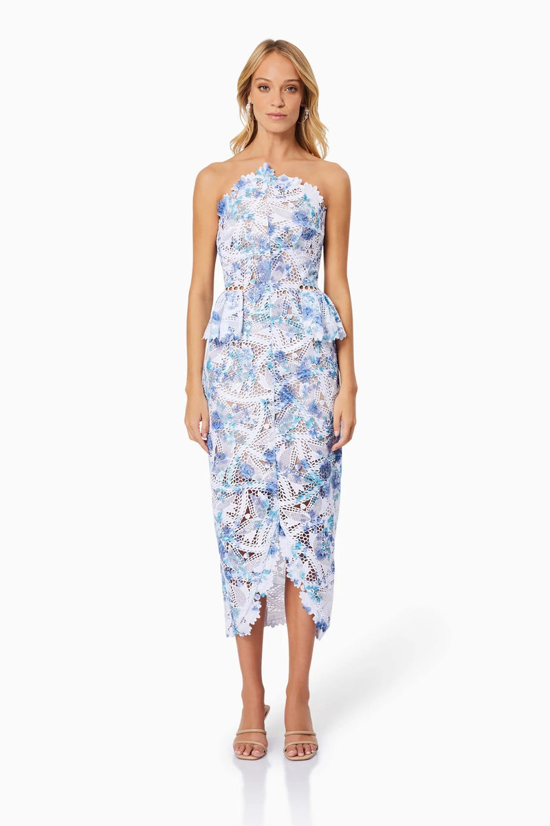 Savannah Midi Dress - Blue - SHOPJAUS - JAUS