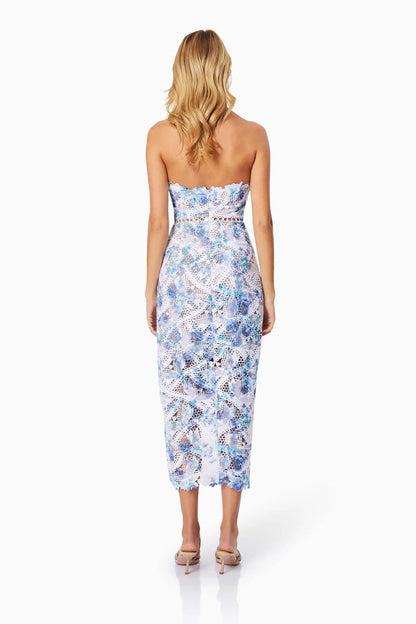 Savannah Midi Dress - Blue - SHOPJAUS - JAUS