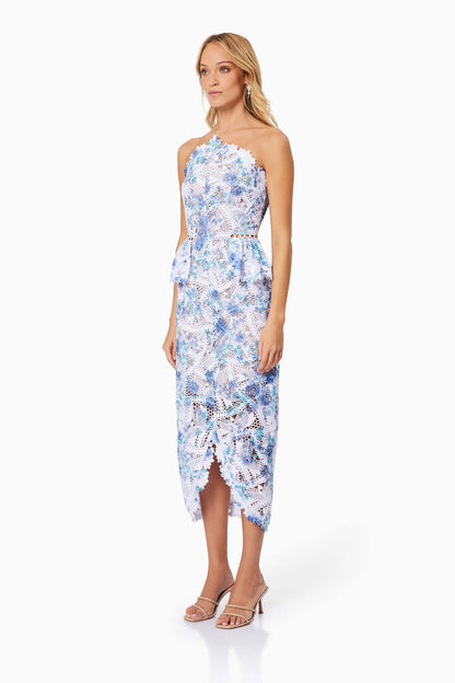 Savannah Midi Dress - Blue - SHOPJAUS - JAUS