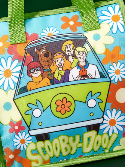 SCOOBY-DOO X 1 Patterned Printed Insulated Lunch Bag To Keep Food Warm Or Cold, Picnic Bag, Large Capacity, Can Hold Lunch Boxes And Drinks, Suitable For Picnics, Camping, Travel, Family Use, Su