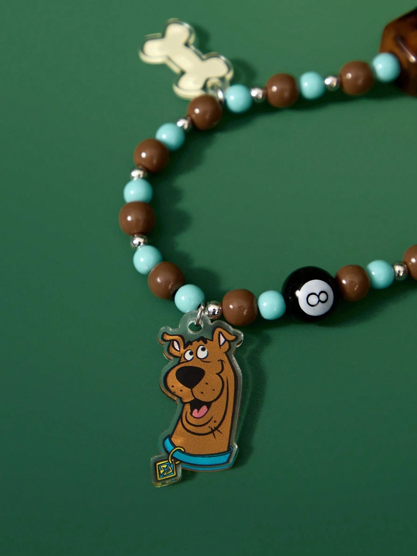 SCOOBY-DOO X Stylish And Cute Cartoon Dog Acrylic Handmade Beaded Mobile Phone Chain Mobile Phone Lanyard Mobile Phone Pendant