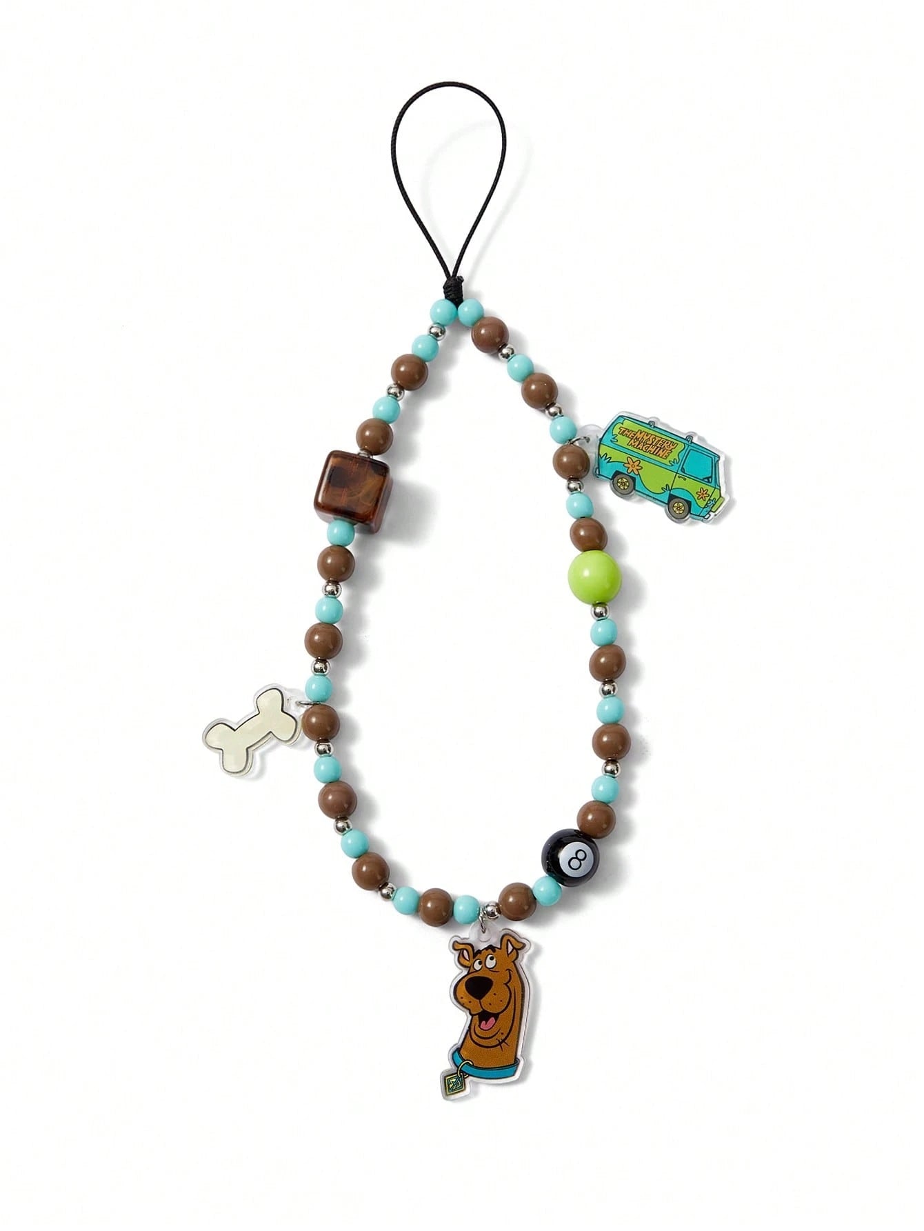 SCOOBY-DOO X Stylish And Cute Cartoon Dog Acrylic Handmade Beaded Mobile Phone Chain Mobile Phone Lanyard Mobile Phone Pendant
