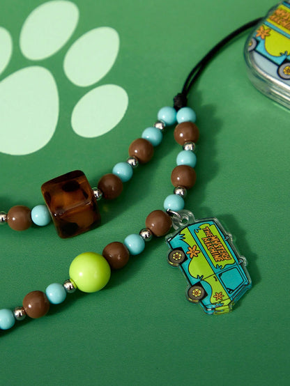SCOOBY-DOO X Stylish And Cute Cartoon Dog Acrylic Handmade Beaded Mobile Phone Chain Mobile Phone Lanyard Mobile Phone Pendant