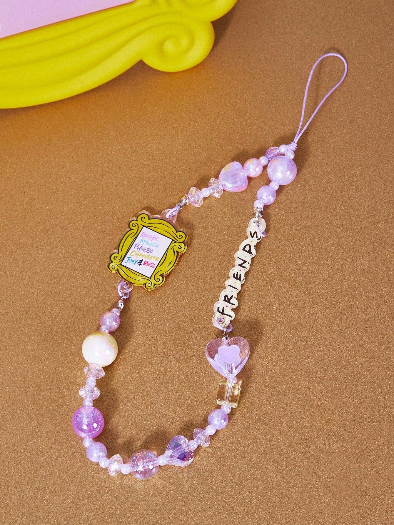 SCOOBY-DOO X Stylish And Cute Cartoon Dog Acrylic Handmade Beaded Mobile Phone Chain Mobile Phone Lanyard Mobile Phone Pendant