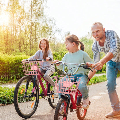 Secure Front Bike Basket For Scooters- Metal Bicycle Basket With Sturdy Wire Design, Non-Sagging Bracket, Rust-Resistant Zinc Alloy, Easy Installation Kit Included