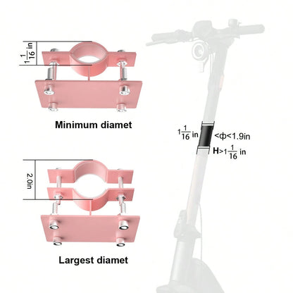 Secure Front Bike Basket For Scooters- Metal Bicycle Basket With Sturdy Wire Design, Non-Sagging Bracket, Rust-Resistant Zinc Alloy, Easy Installation Kit Included