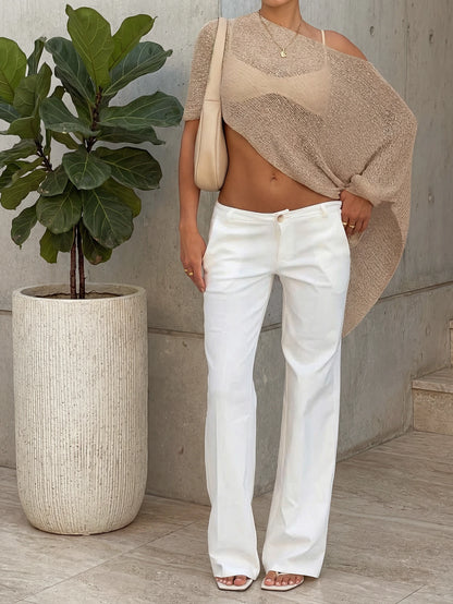 SEREN Women Summer Hollow Tops,Beach Vacation Wear,Summer Outfits For Women,Festival Outfits For Women,Going Out Tops For Women,Holiday Outfits Women