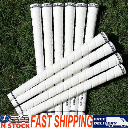 Set Of 13 Golf Grips Tour WRAP 2G White Standard/Midsize