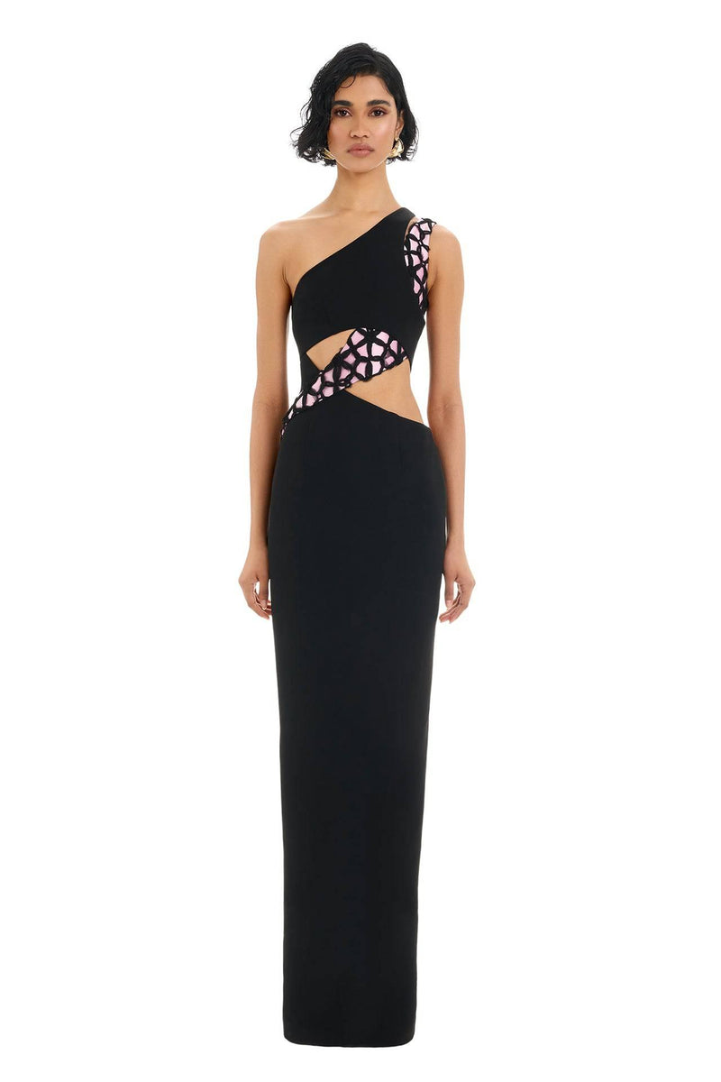 Shay Gown - Black/Pink - SHOPJAUS - JAUS