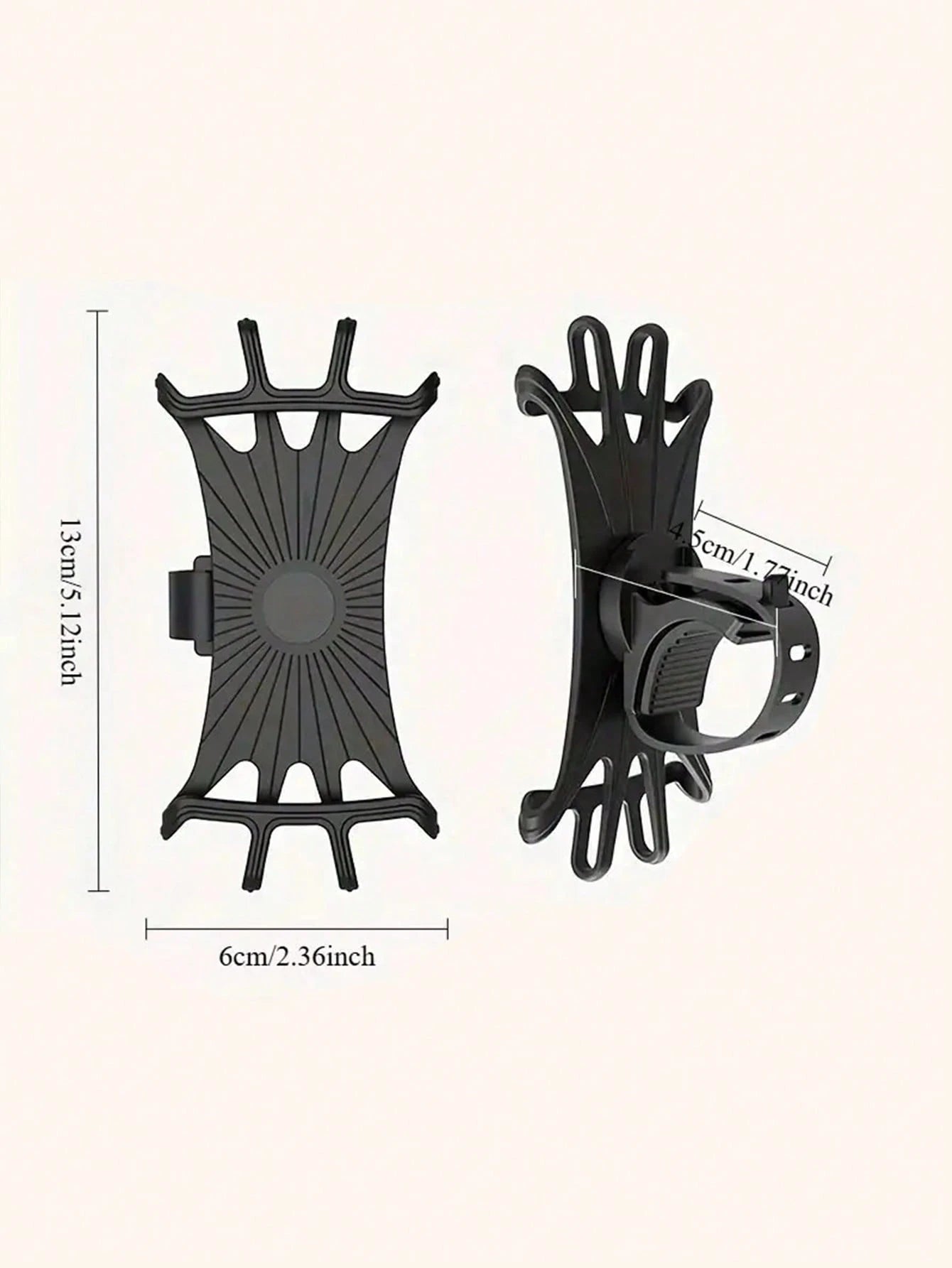 Shock-Absorbing Bicycle Phone Holder With Soft Grip Anti-Slip, Suitable For Motorcycle Outdoor Riding, Ergonomic Design, Can Secure Smartphone, Suitable For Daily Commute, Road Bike/Mountain Bike, Sco