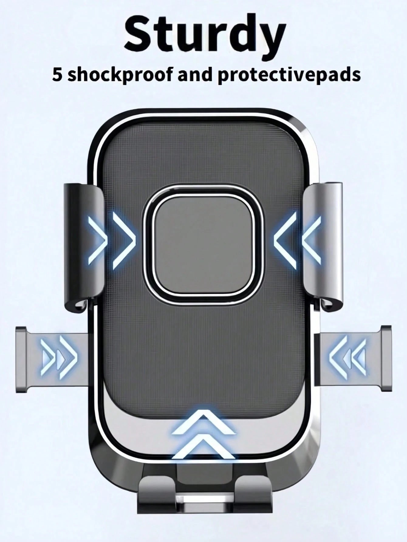 Shock-Absorbing Bicycle Phone Holder With Soft Grip Anti-Slip, Suitable For Motorcycle Outdoor Riding, Ergonomic Design, Can Secure Smartphone, Suitable For Daily Commute, Road Bike/Mountain Bike, Sco