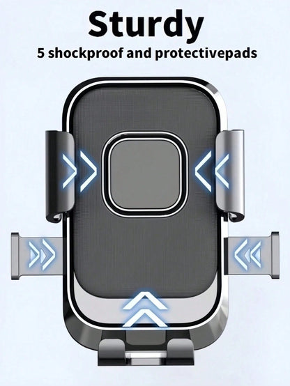 Shock-Absorbing Bicycle Phone Holder With Soft Grip Anti-Slip, Suitable For Motorcycle Outdoor Riding, Ergonomic Design, Can Secure Smartphone, Suitable For Daily Commute, Road Bike/Mountain Bike, Sco